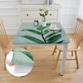thumbnail image 2 of WYYP Leaf Plant Minimalism Square Tablecloth Waterproof 100% Polyester Fiber 40*40, 2 of 8