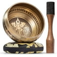 thumbnail image 2 of Tibetan Singing Bowl Set â€“ Authentic Hand-Tuned Sound Bowl for Meditation â€“ Complete Meditation Bowl Kit with Cushion, Mallet & Guide â€“ Perfect Tibetan Bell for Yoga, Relaxation, & Sound Healing, 2 of 4