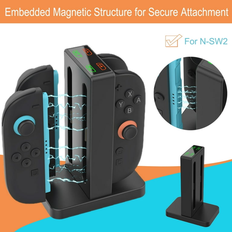 Nintendo Switch 2 本体 + Joy-Con + ドック Amazon.com: JDDWIN Switch 2 Joy Con Charging Grip, Comfort