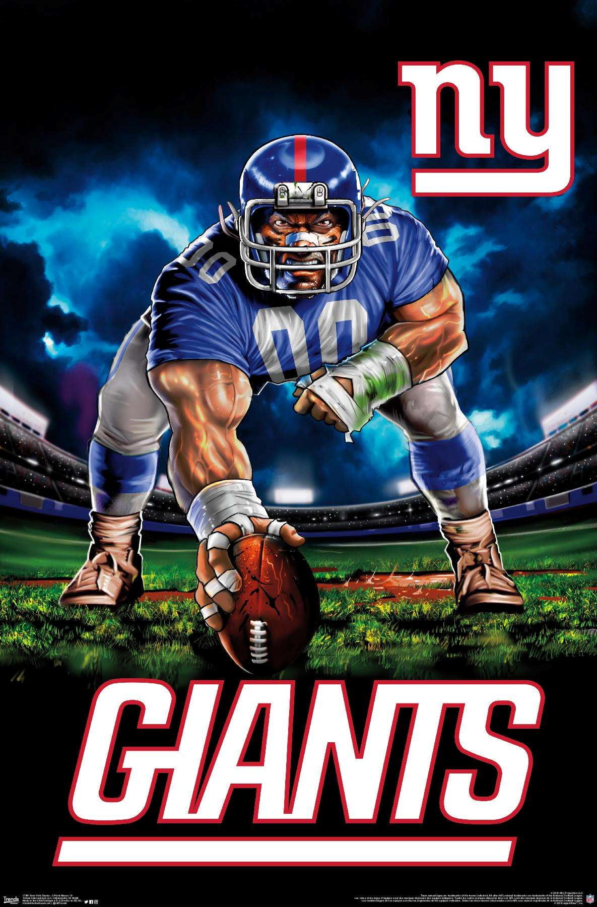 NFL New York Giants 3 Point Stance 19 Poster