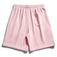 thumbnail image 4 of Ceisia Men's Gift Relaxed Minimalist Cargo Sweat Shorts Mid-Rise Elastic Waist Nylon Spandex Snap Button Side Label Shorts, 4 of 4