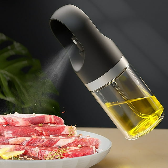 TIMIFIS Oil Sprayer Portable Portable Hand-Held Press Type Oil Spray Bottle Barbecue Baking Diet Quantitative Glass Oil Spray Pot 150ml Kitchen Appliances