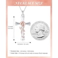 thumbnail image 7 of AWAYTR Floral Cross Necklace, Rose Gold Rhinestone Pendant, Multi-Color Floral Charm, Vintage Faith Jewelry for Women Gift, 7 of 7