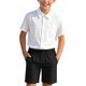 thumbnail image 2 of Odeerbi Niños 3 Piezas Caballero Traje Formal Preppy Traje Manga Corta Camisa de Vestido + Traje Pantalones Cortos + Corbata Colegial Conjunto de Uniforme, 2 of 9