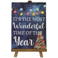 thumbnail image 2 of Northlight It's the Most Wonderful Time of the Year Christmas Sign - 9.25", 2 of 6