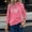 Pink, variant on Tetras Womens Sweatshirt Fall,Women's Round Neck Christmas Printed Color Fashion Top,Long Sleeve Top Sweatshirts