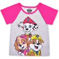 thumbnail image 2 of Paw Patrol Skye, Marshall and Rubble Girls 4 Pack Character Short Sleeve Tees, 4-6X, 2 of 5