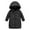 Black, variant on GYRATEDREAM Kids Hooded Padded Coat Boys Girls Long Down Jacket Windproof Warm Puffer Coat 3-10T