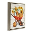thumbnail image 4 of Stupell Industries Rustic Harvest Wagon Botanical & Floral Painting Brown Floater Framed Canvas Art Prints Wall Art, 25 x 25, 4 of 10