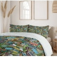 thumbnail image 6 of Ambesonne Hipster Duvet Cover Sets, Social MediDevices, 2-King, Multicolor, 6 of 7