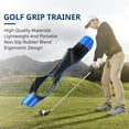 thumbnail image 4 of Golf Grip Trainer, Golf Training Aid, Golf Grip Kit Club Grips, Grip Trainer Golf Club to Help Train Correct Hand Position Gray, 4 of 6
