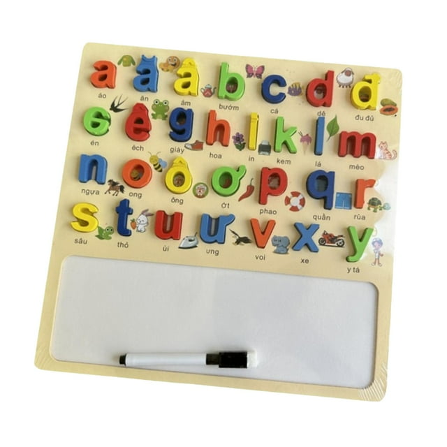 Esquirla Alphabet Puzzles Board Sensory Toy Montessori Toys Handwritten Exercise Board Lowercase