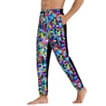 thumbnail image 3 of Kdxio Colorful Tie Dye Stained Glass 2 Pattern Joggers,Sweatpants for Men with Pockets-Medium, 3 of 5