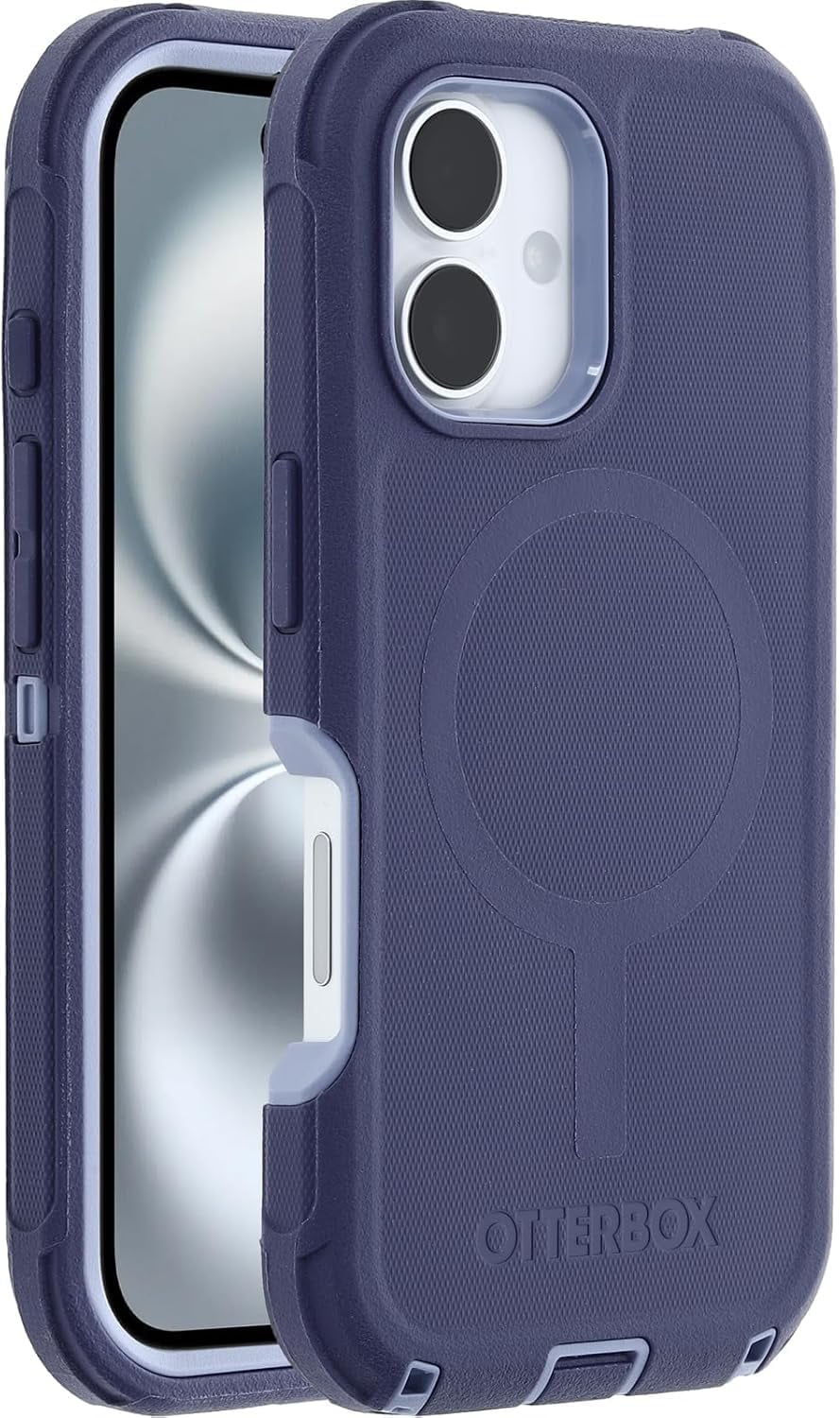 OtterBox iPhone 16 (Only) - Defender Series MagSafe Case - Denver Dusk (Purple) - Case Only - Built-in Magnets - Screenless - Rugged & Durable - with Port Protection - Non-Retail Packaging