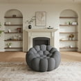 thumbnail image 1 of The Magic Home 49" 1-Seater Bubble Curved Couch, Dark Gray, 1 of 9
