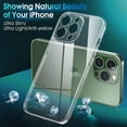 thumbnail image 2 of Crystal Clear Case for iPhone 13 Pro, [Not Yellowing] [Camera Protection] [Military Grade Drop Tested] Transparent Shockproof Protective Phone Case Soft Silicone Slim Cover, 6.1", Transparent, 2 of 16