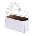 thumbnail image 3 of Organizador de bolsos liviano DGAZ para bolso Birkin de Hermes, interior de bolso de seda y papel Dupont para bolsos de lujo, 3 of 4