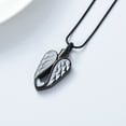 thumbnail image 2 of Angel Wing Heart Cremation Urn Necklace Holds Loved Ones Ashes, Memorial Keepsake Cremation Jewelry Necklace for Women, 2 of 7