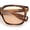 Tortoise - Beige, variant on Gentlemanly Retro Fashion Vintage Vibe Horn Rim Rectangle Plastic Sunglasses Black - Blue