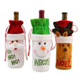 thumbnail image 1 of 3 piezas de fundas para botellas de vino navideñas con cordón reutilizable C, 1 of 5