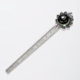 thumbnail image 5 of Crescent moon symbol Vintage Silver Lace-Edged Bookmark: a Gift for Readers and Book Lovers, 5 of 5