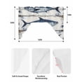 thumbnail image 6 of Coastal Fish Kitchen Swag Valances for Windows, Modern Oil Painting Ocean Nautical Swag Valances Curtains for Living Room, Rod Pocket Window Treatments for Bathroom, Bedroom, Cafe, 56"x36", 6 of 6