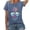 Blue, variant on Womens Pineapple Graphic T Shirts Crewneck Short Sleeve Tropical Beach Sunglasses Print Casual Tee Tops Vacation Summer Shirts