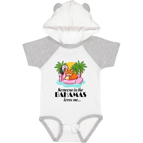 Inktastic Someone in the Bahamas Loves Me Boys or Girls Baby Bodysuit
