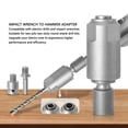 thumbnail image 3 of Convertidor De Llave De Impacto A Martillo, Adaptador De Llave De Impacto A Martillo Resistente De Acero Con Alto Contenido De Carbono Para Sitio De Construcción, 3 of 7