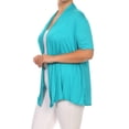 thumbnail image 3 of Women's Casual Open Front Short Sleeve Cardigan Lightweight Solid Layering Top, 3 of 6
