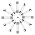 thumbnail image 4 of Uxcell 10Pcs 6x30mm Ceramic Fuse 250V Miniature Fuses for LCD TV T30A, 4 of 6