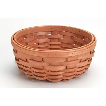 Wood Country Basket Round 10 X 4 Inches