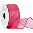 thumbnail image 2 of Offray Ribbon, Pink 1 1/2 inch Wired Grosgrain Ribbon, 9 feet, 2 of 9