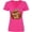 Hot Pink, variant on Inktastic Happy Fall Plaid Pumpkin Women's V-Neck T-Shirt