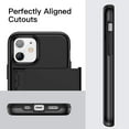 thumbnail image 4 of JETech Wallet Case for iPhone 12/12 Pro 6.1-Inch with Card Holder, Dual Layer Shockproof Protective Phone Cover, Sliding Hidden Slot (Black), 4 of 7
