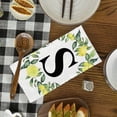thumbnail image 5 of Yjiankangz Monogram Letter S Kitchen Towels Watercolor Lemon Farmhouse Dish Towels 16x24 Inch Dishcloth Fingertip Hand Towel Last Name Initial Soft Tea Towel Set of 2, 5 of 7