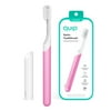 Quip Adult Electric Toothbrush Full Head, Built-in Timer + Travel Case, Magenta Plastic