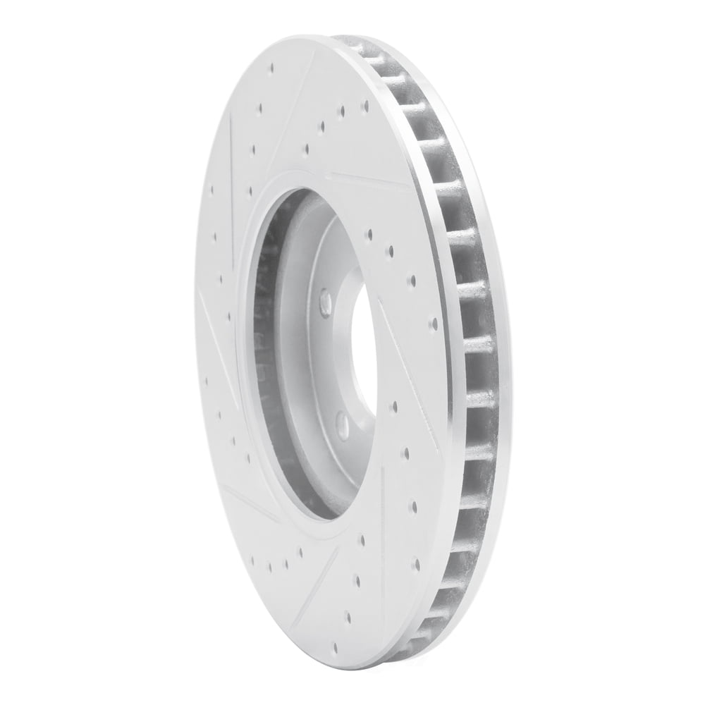 Dynamic Friction Company 631-54044R DFC Brake Rotor - Drilled And Slotted - Silver