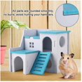 thumbnail image 4 of Casa de madera para hámster, cabaña escondida de Animal PEQUEÑO equipada con escalera, cabaña de dos pisos para hámster, 4 of 5