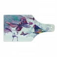 thumbnail image 1 of Butterfly Cutting Board, Watercolors Print of Butterfly Sign of the Soul Power Female Art Modern Display, Tempered Glass Cutting and Serving Board, Wine Bottle Shape, Multicolor, by Ambesonne, 1 of 1