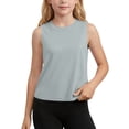 thumbnail image 2 of Mifsaly Tank Tops for Girls Sleeveless Athletic T-Shirts Lightweight Quick-Dry Moisture-Wicking Performance Shirts Kids Yoga Running Workout Summer Pullover, 2 of 9