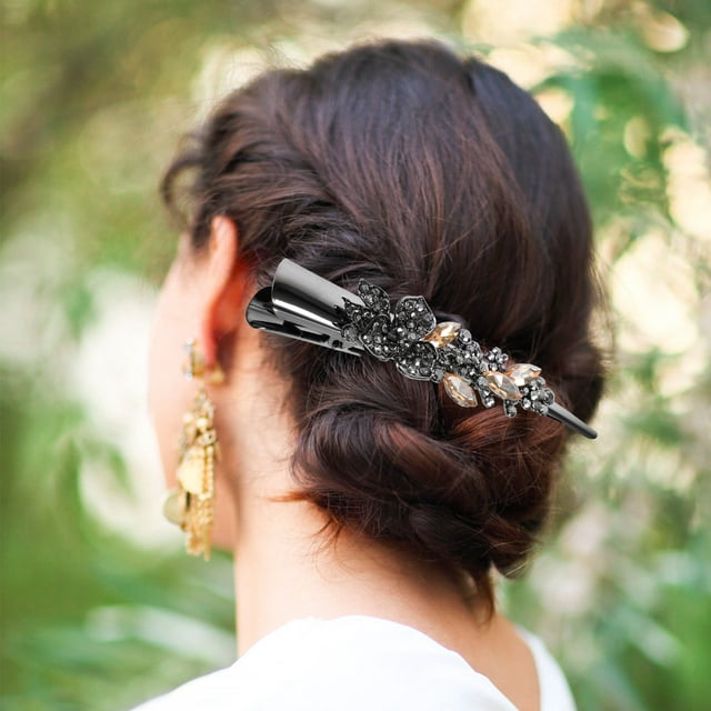FENGGUIQU Accesorio De Vintage Plateado Con Para Peinados
