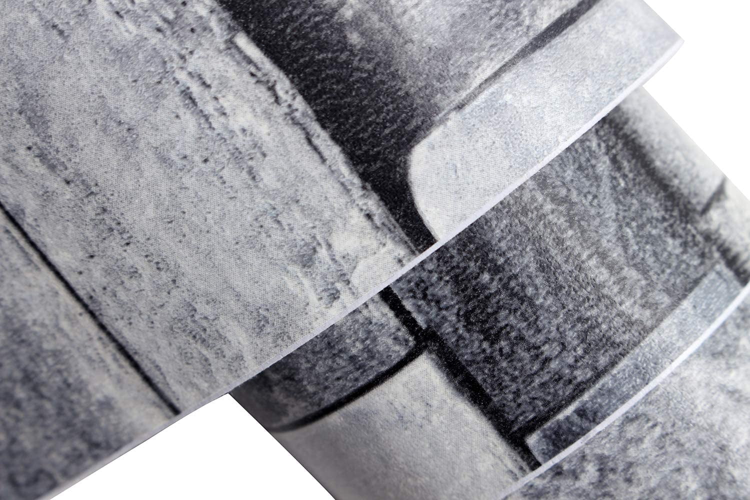 Peel and Stick Faux Brick Stone Wallpaper 17.7in x 19.7ft Gray Vinyl Self Adhesive Decorative