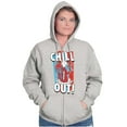 thumbnail image 3 of Officially Icee Logo Chill Out Zip Up Hoodie Men's Women's Brisco Brands S, 3 of 6
