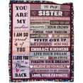 thumbnail image 1 of LHSHID Bonus Daughter Christmas Blanket Gifts Bonus Daughter Throw Blankets Stepdaughter Gifts from Stepmom Thanksgiving Gifts for Step Daughter Blanket 50x60in, 1 of 6