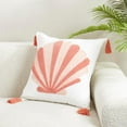thumbnail image 4 of Elegant Embroidered Seashell Poly Filled Pillow, 4 of 5