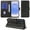 Black, variant on VIESUP for Samsung Galaxy S25 5G Black Wallet Case with Credit Card Holder,PU Leather Magnetic Protective Phone Case