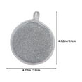 thumbnail image 2 of SOPOTUTU 10pcs Round Non Scratch Dish Scrubber Dishwashing Sponge Silver Cleaning Tool, 2 of 6
