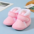 thumbnail image 5 of Ketyyh-chn99 Baby Boy Girl Winter Boots Kids Shoes Baby Boy Girl Soft Fleece Booties Stay On Slippers Socks Shoe Non Skid Toddler First Walkers Winter Ankle Crib Shoes Pink,4.5, 5 of 5