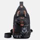 thumbnail image 4 of Bolso Bandolera Bolso bandolera para hombre Mochila ligera para actividades al aire libre (negro), 4 of 9